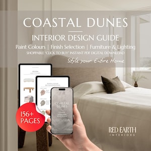 Whole Home Interior Design Guide (Digital Download) | Shoppable “Click to Buy” + Colour Palette + Finish Schedule | COASTAL DUNES