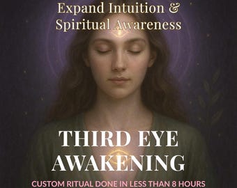 Desperte seu Terceiro Olho | Aprimoramento da Intuição, Consciência Psíquica, Ritual de Visão Espiritual | PDF Digital