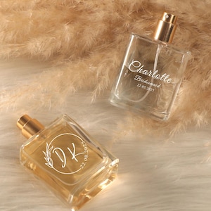 Engraved Perfume Bottle,Wedding Gifts for Bride & Groom,Wedding Gifts,Bridesmaids Gifts,Engraved Wedding Logo,Ideal for Bridesmaid
