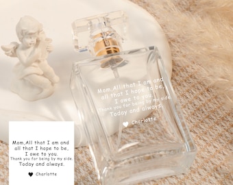 Personalized Perfume Bottle Gift for Mom,Custom Mom Refillable Perfume Bottle,Ideal Mother of The Bride Gift,Thank you Gift Wedding Day