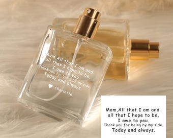 Personalized Perfume Bottle Gift for Mom,Custom Mom Refillable Perfume Bottle,Mother of the Groom Gift from Bride,Thank you Gift Wedding Day