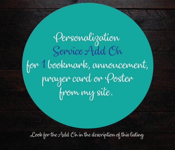Printable Funeral Prayer Card 3 X 5 And 2 5 X 3 5 Wallet Size Etsy Uk