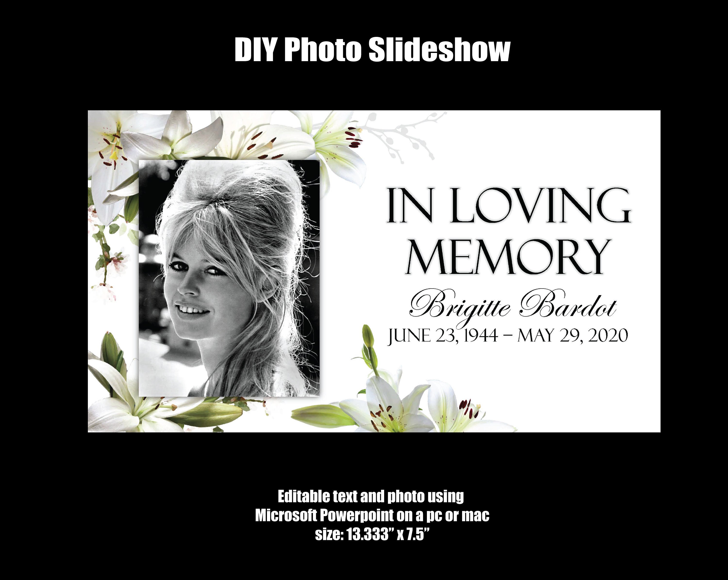 Hình ảnh kỷ niệm được trình chiếu qua một bài slideshow với chất lượng tốt nhất để lưu giữ những kỷ niệm và tưởng nhớ đến người thân yêu. Cùng nhìn lại những kỷ niệm tuyệt vời và động lòng qua những bức ảnh đáng nhớ nhất. 