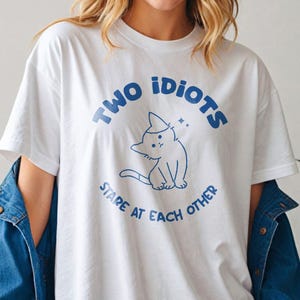 Funny Cat Graphic T‑Shirt | Funny Quote Tee with Cat | Kitten Tee | Novelty Cat Meme Shirt | Humorous Graphic Tee | Gift for Cat Lovers