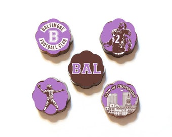 Baltimore Football Fan Collection - Chocolate Covered Caramel Chocolates