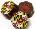 MARYLAND PRIDE Chocolates | MD Flag Pride Terps Crabs Bay Spice Gourmet Chocolate Covered Caramels 