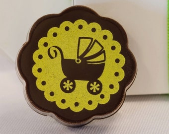 BABY SHOWER CHOCOLATE | Baby Stroller Carriage New Baby Shower Gift Chocolate Covered Caramels