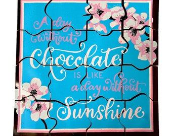 A Day Without Sunshine Chocolate Puzzle - Patent Pending