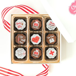 CIOCCOLATINI PER GUARIGIONE PRESTO / Sentiti meglio Guarisci presto Ospedale Infortuni Malattia Recupero Regalo Caramelle ricoperte di cioccolato