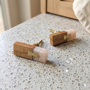 Handcrafted Resin Furniture Knob: Modern Cabinet Hardware