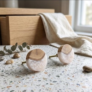 Handcrafted Resin Furniture Knob: Modern Cabinet Hardware