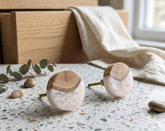 Handcrafted Resin Furniture Knob: Modern Cabinet Hardware