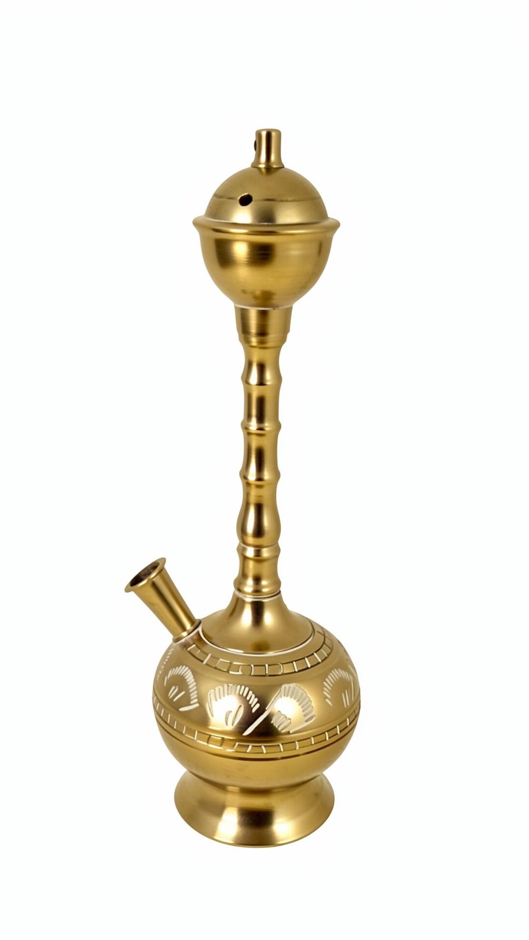 Mini Shisha Pipe Vintage Engraved Brass Hookah – Mini Shisha Pipe – Handcrafted Middle ...