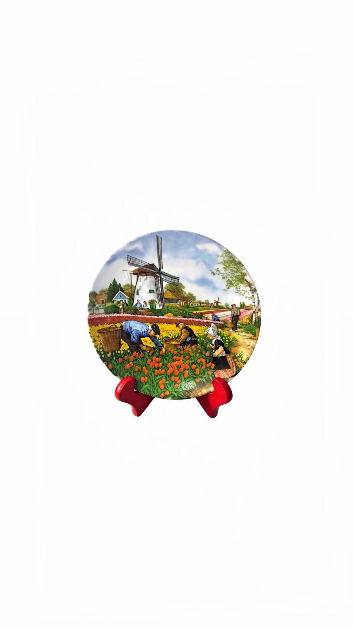  schwabap オランダ絵皿　ビンテージ schwabap オランダ絵皿 ビンテージ 古いデルフトの皿 デルフト絵皿