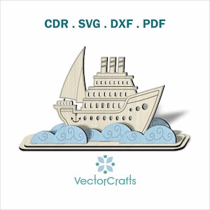 Lasergesneden bestand cruiseschip: digitale download