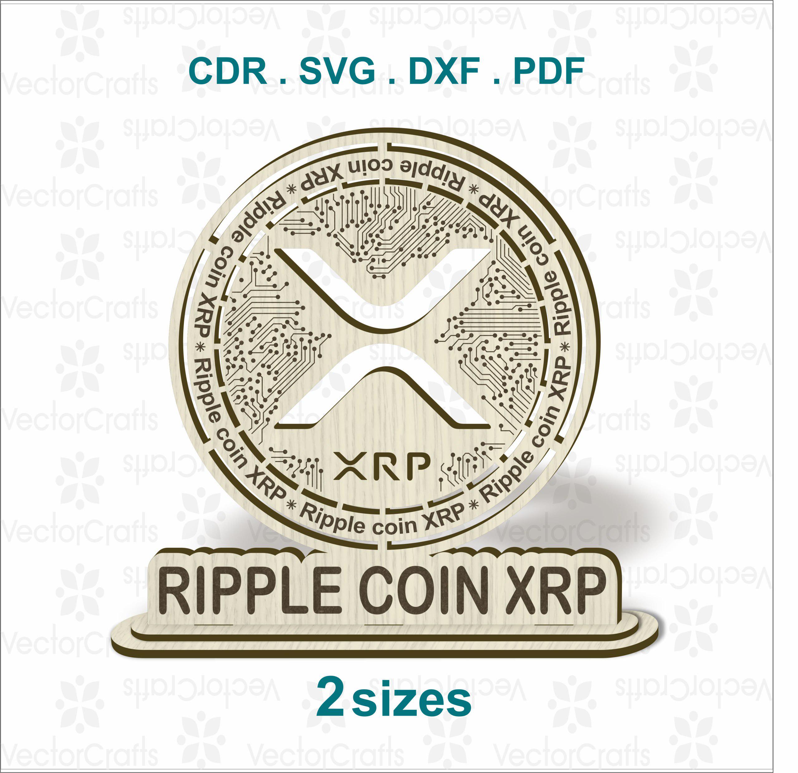 XRP (ripple) Laser Cut Desk Decor | Digital File for Laser Cutter - Etsy