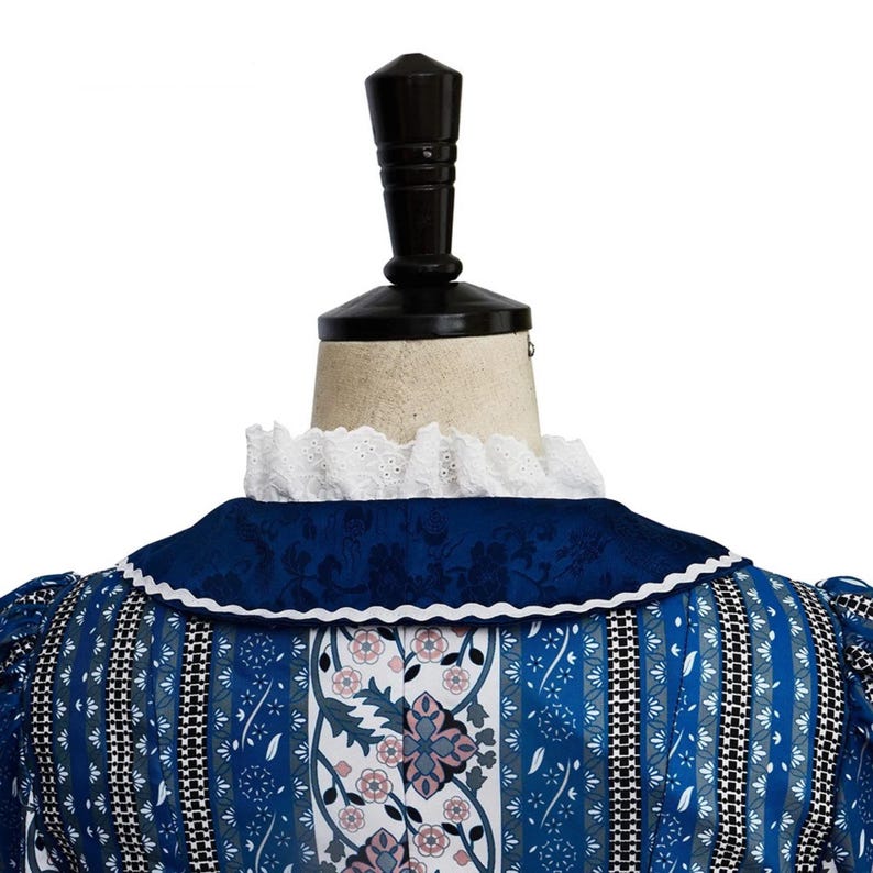 Blue Rococo Dress Navy Blue Rococo Ball Gown, Marie Antoinette 18th Century Bustle ...