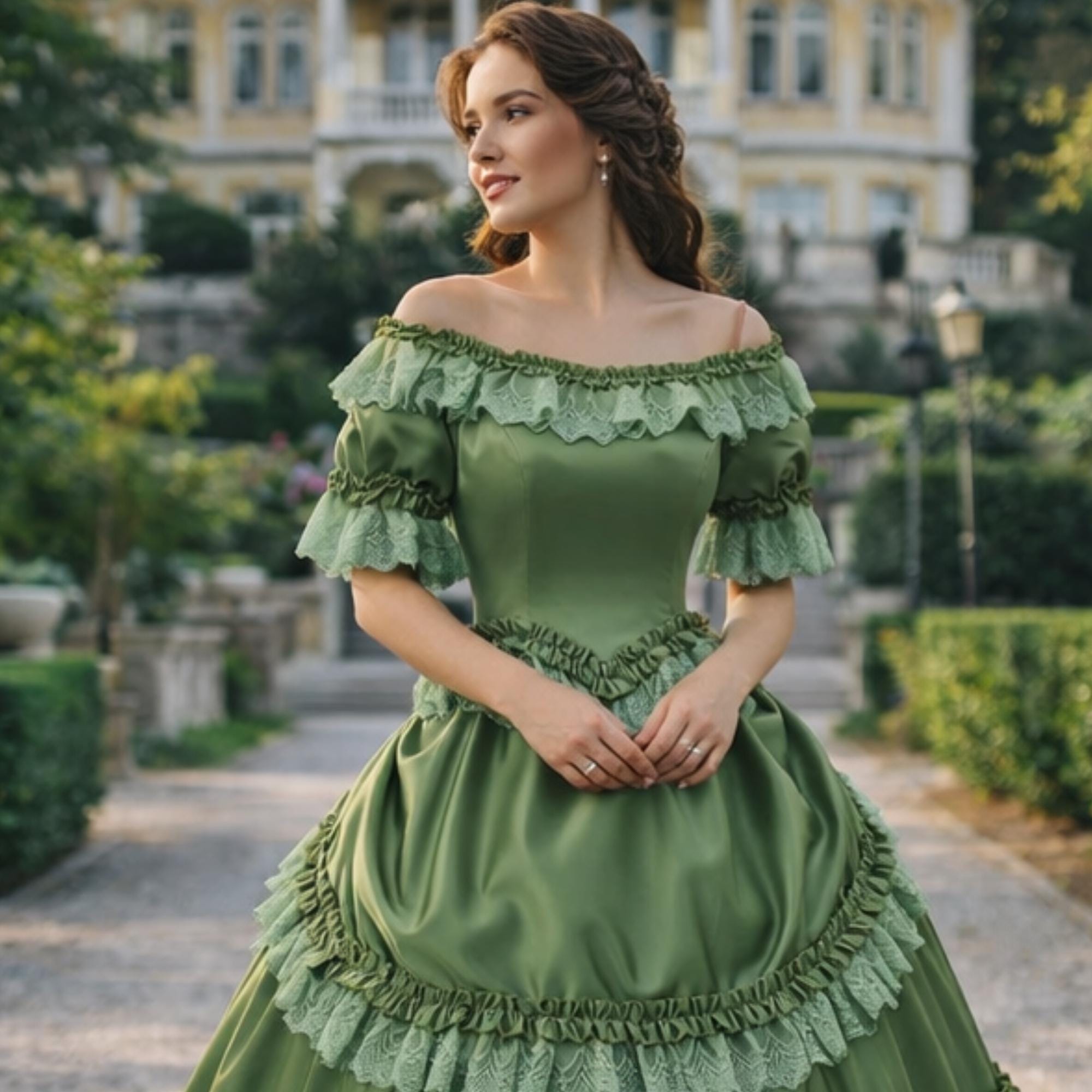 slim fit dress slacks Haute Couture Green Cape Prom Dresses Sequin Pageant Gown 67231 viniod –  Viniodress main image 1
