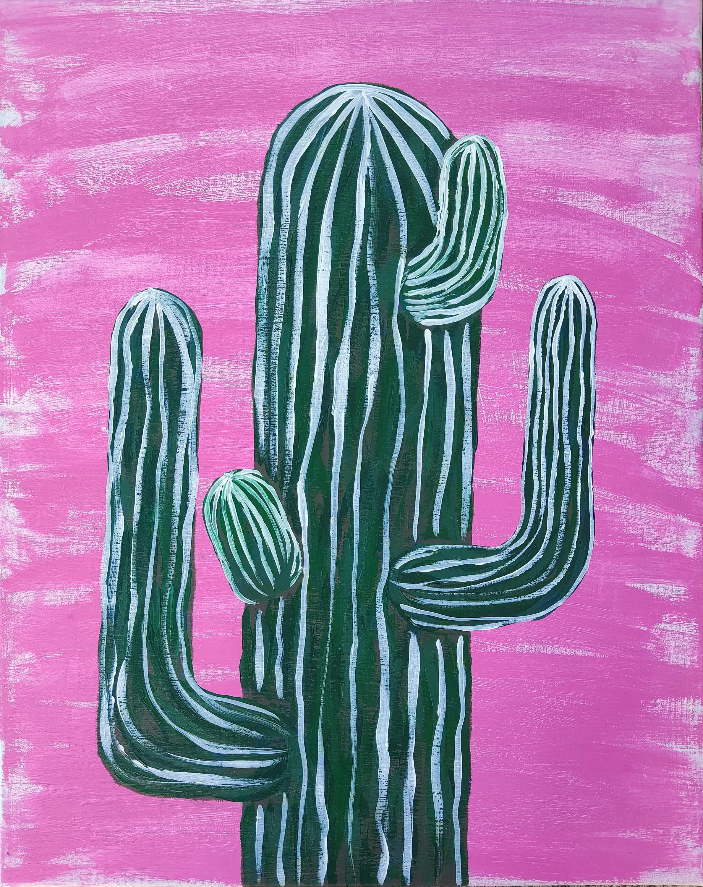 Kaktus acryl - Etsy.de