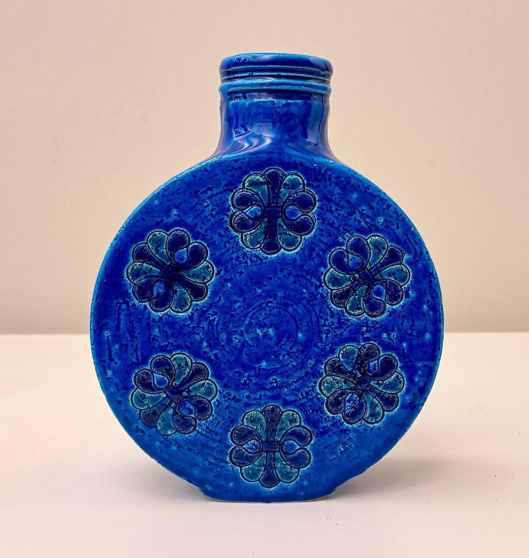 Vintage Bitossi Rimini Blu Blue Ceramic Vase 24 Cm – Mid-century ...