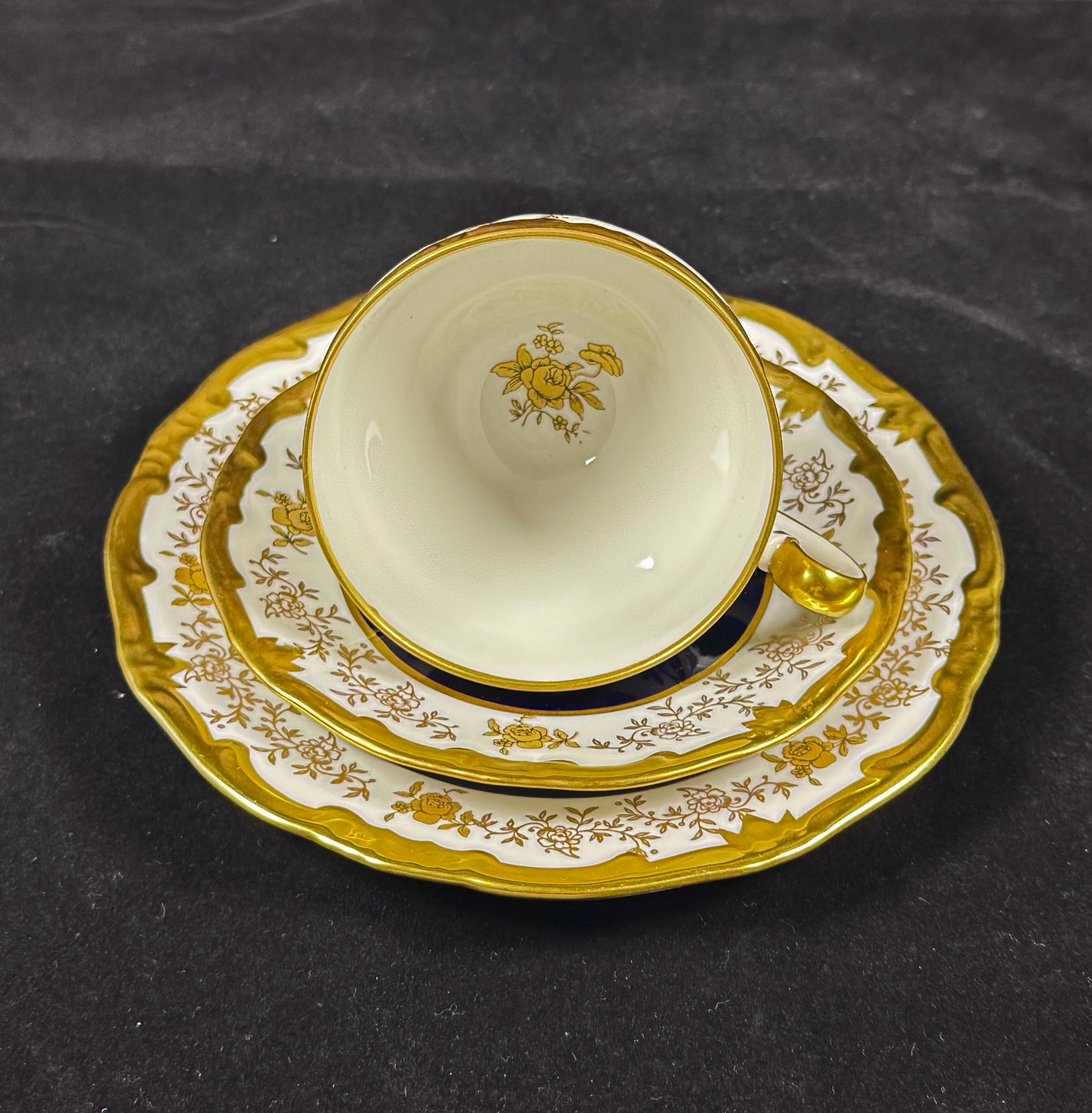 Vintage Weimar Porzellan Katharina 7222 Tea Set for 6, Echt Weimar