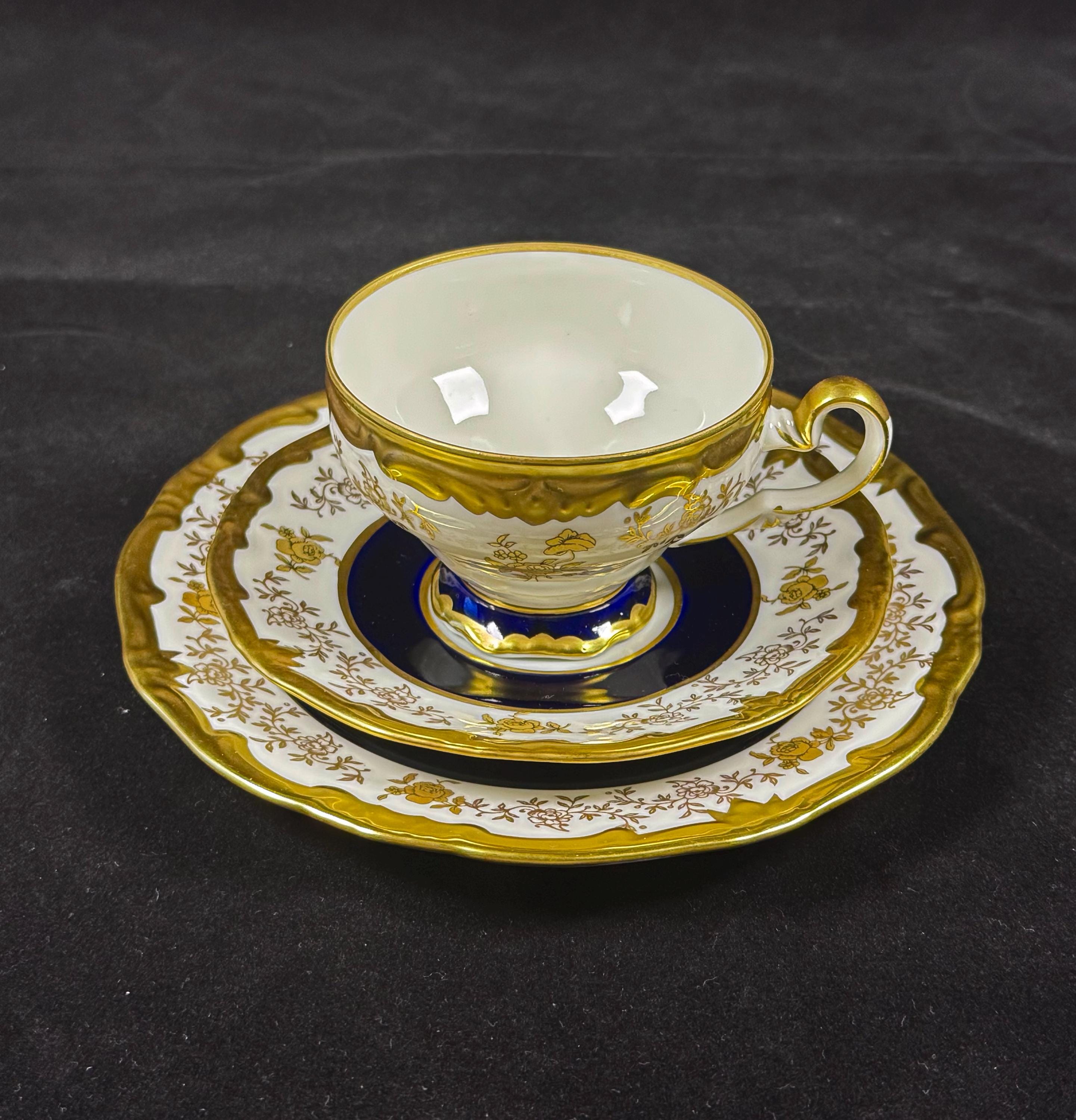 Vintage Weimar Porzellan Katharina 7222 Tea Set for 6, Echt Weimar