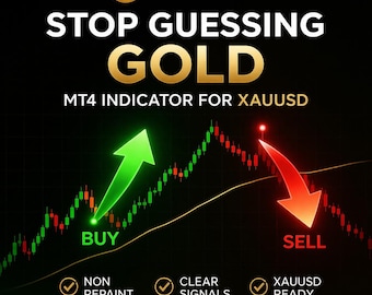 STOP GUESSING GOLD –xauusd Indicator MT4 | Non Repaint Signals | Catch Real Trends | Scalping Tool
