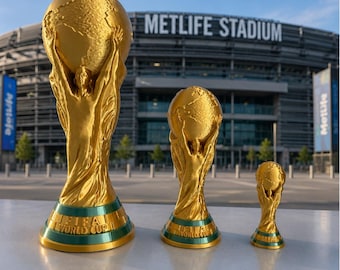 3D Printed World Cup Inspired Replica Trophy
