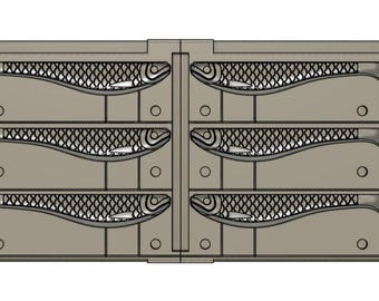 Zander lure shad mold 125mm 3 gravity