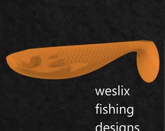 stumpnose paddletail softbait shad fishing lure mold plus master