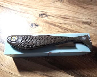 Shad softbait silicone open pour mold 20 cm