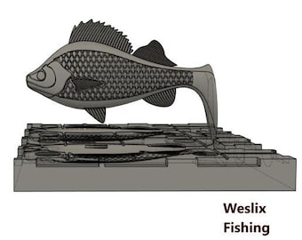 perch lure mold 100mm