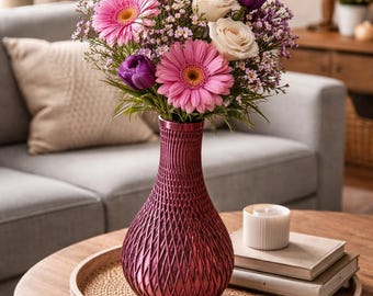 Beautiful 3D printed design flower vase