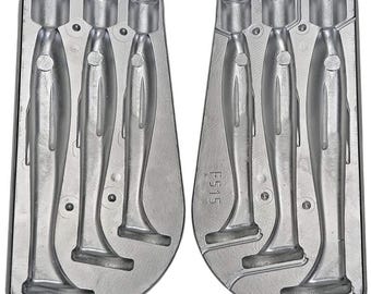 Aluminum paddle mold 160-180-200 mm / soft silicone fishing mold