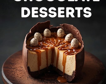 Easter Chocolate Dessert Cookbook | Easy Festive Recipes, No-Bake Baked Treats (PDF Download)