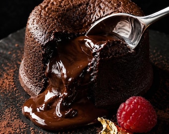 Chocolate Lava Cake Recipe PDF | Molten Dessert Guide (Instant Download)