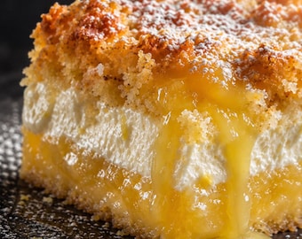Lemon Cream Cheese Dump Cake Recipe | Easy Beginner Dessert (Digital Download PDF)