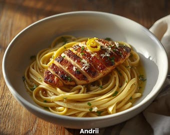 Ricetta di pasta al burro con pollo / Un piatto semplice e confortante per una cena infrasettimanale (Download digitale in PDF)