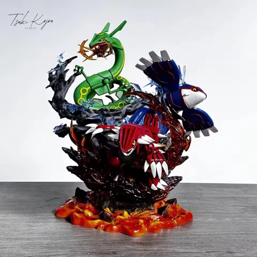 ポケモン Kyogre Groudon フィギュアセット Primal Groudon Kyogre Pokemon Kaiyodo & Takara Tomy Figure