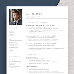 Professional application template CV cover letter CV motivation letter Word
