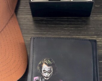 Joker ID Mask Wallet, Slim Gotham Carry - Etsy