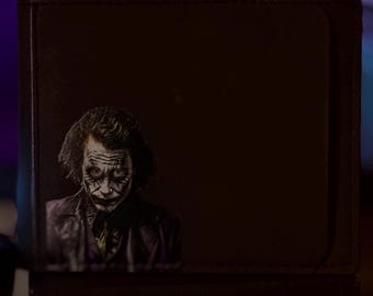 Joker ID Mask Wallet, Slim Gotham Carry - Etsy