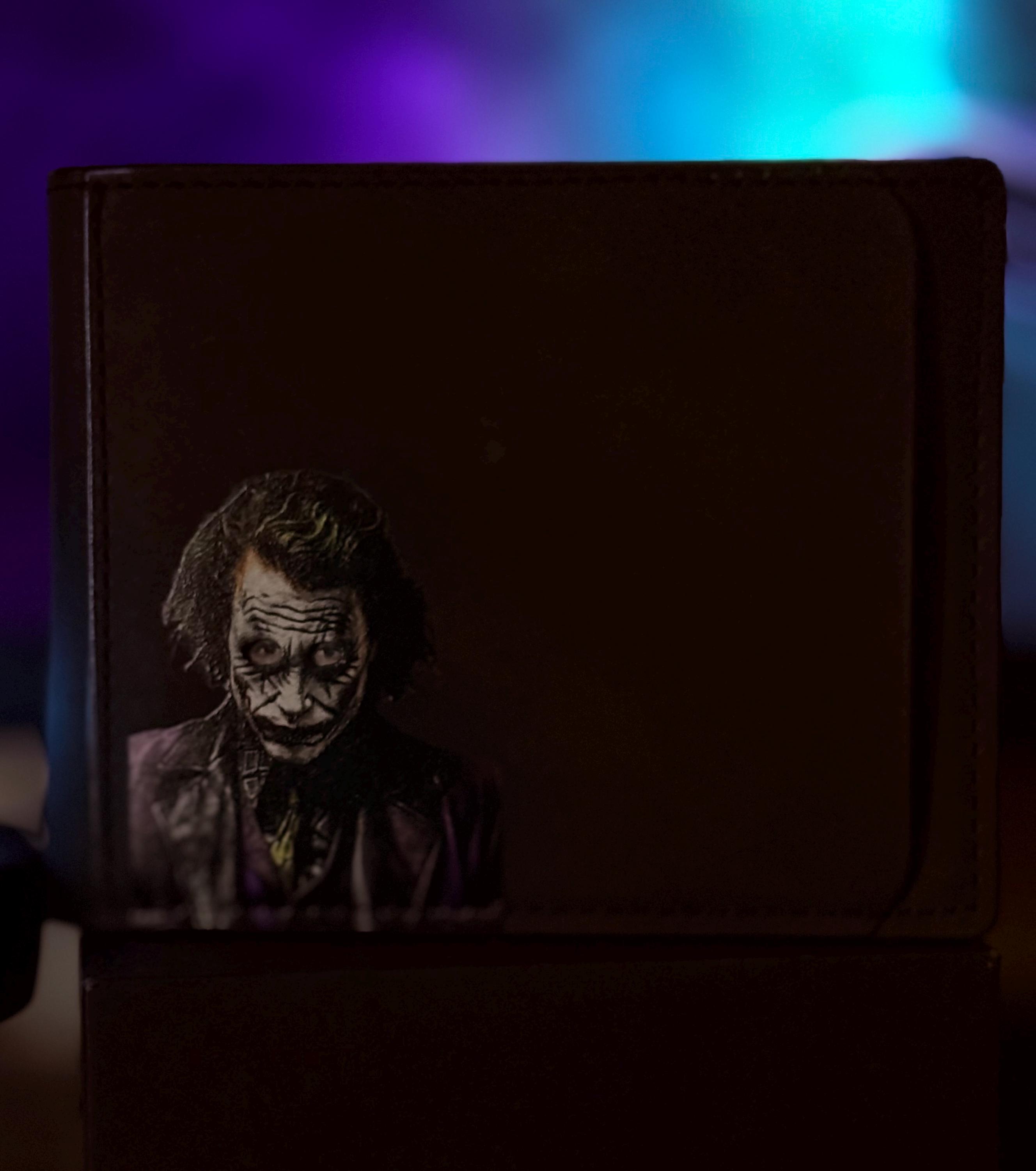 Joker ID Mask Wallet, Slim Gotham Carry - Etsy