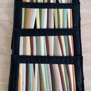 Sets de table patchwork fait main matelasse 39x28cm lot de 4 deco moderne