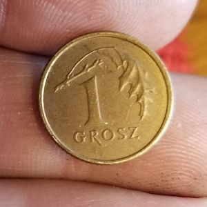 Poland 1 groszy eagle coin