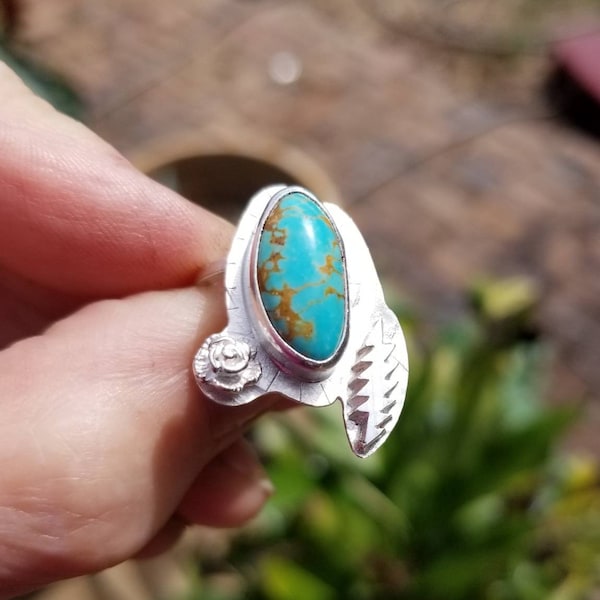 My style inspired bolt ring with turquoise