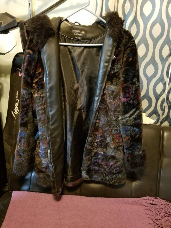 Stylish Multi-color soft hooded winter coat