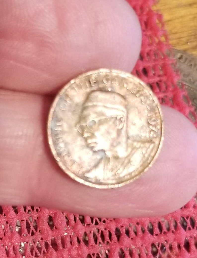 Gambia peanut 1 cent coin