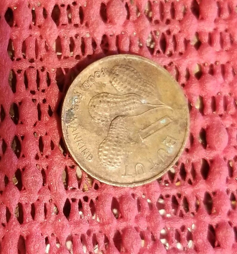 Gambia peanut 1 cent coin