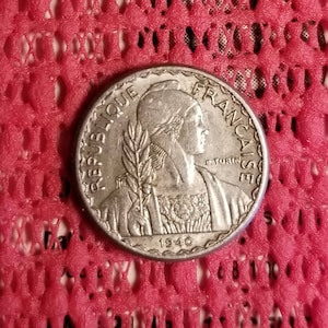 French Indochine,  French Indo-China 10 cent 1940 coin